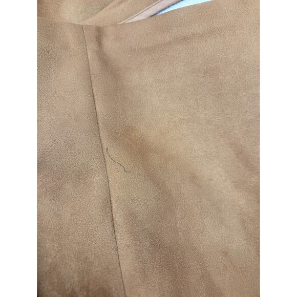 Toccin NY NWT Faux Suede Short-sleeve Dress In Cognac Plus Size 22 - Picture 7 of 7